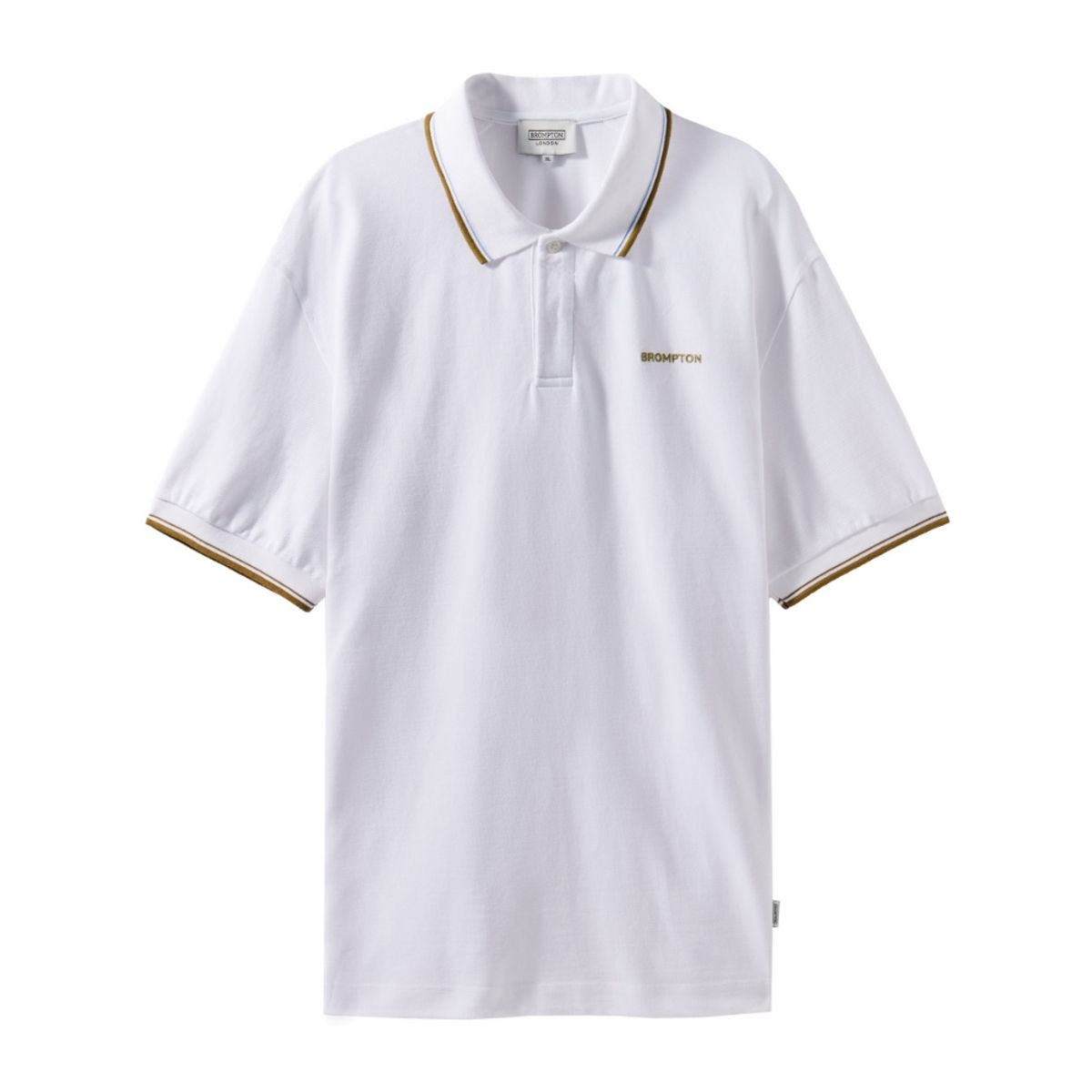 브롬톤 런던(BROMPTON LONDON) COLLAR T-SHIRT - WHITE (P242MPL510)