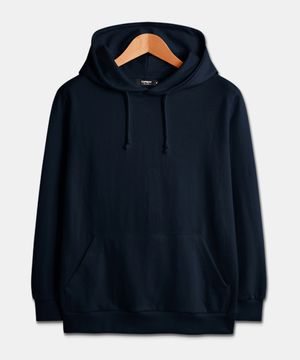 [논기모or기모] 베이직 스탠다드핏 무지 후드티 네이비