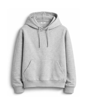 [논기모or기모] 베이직 스탠다드핏 무지 후드티 그레이