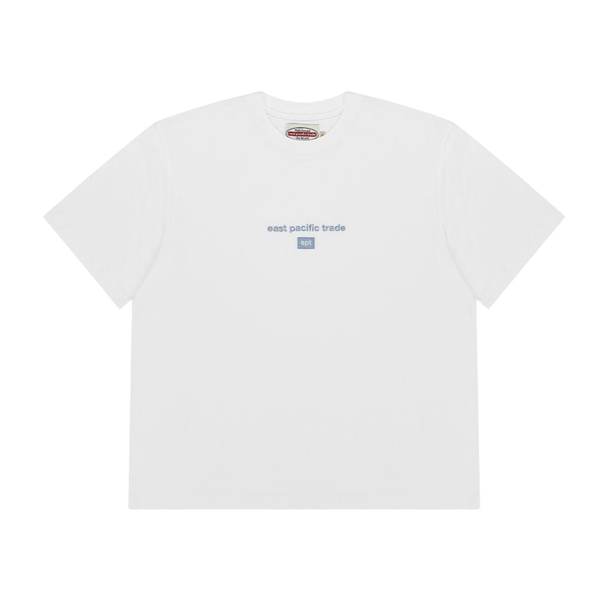 이피티(EPT) EMBROIDERED LOGO T-SHIRT (WHITE/BLUE)