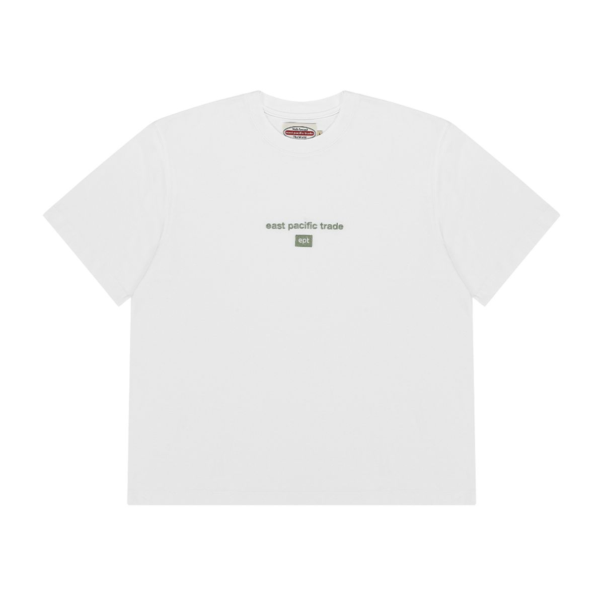 이피티(EPT) EMBROIDERED LOGO T-SHIRT (WHITE/KHAKI)