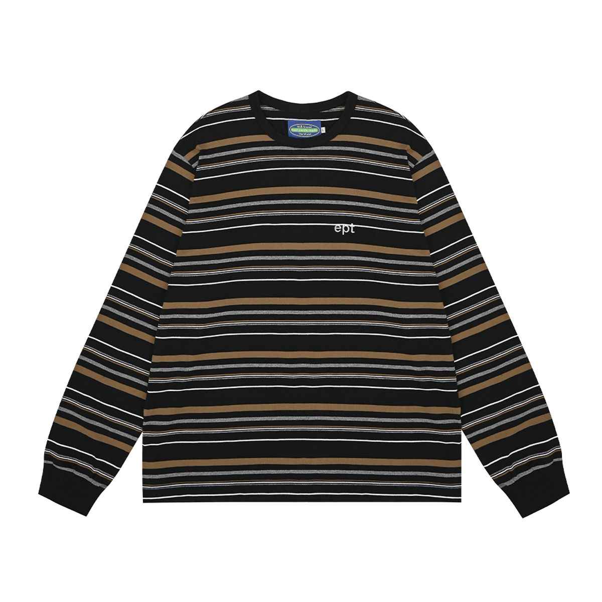 이피티(EPT) STRIPED LONGSLEEVE (BLACK)