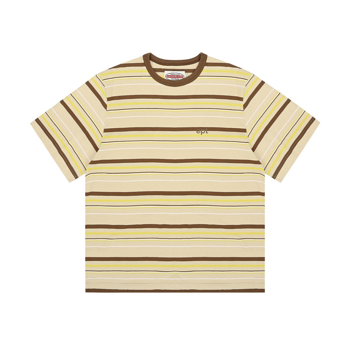 이피티(EPT) STRIPED T-SHIRT (BEIGE)