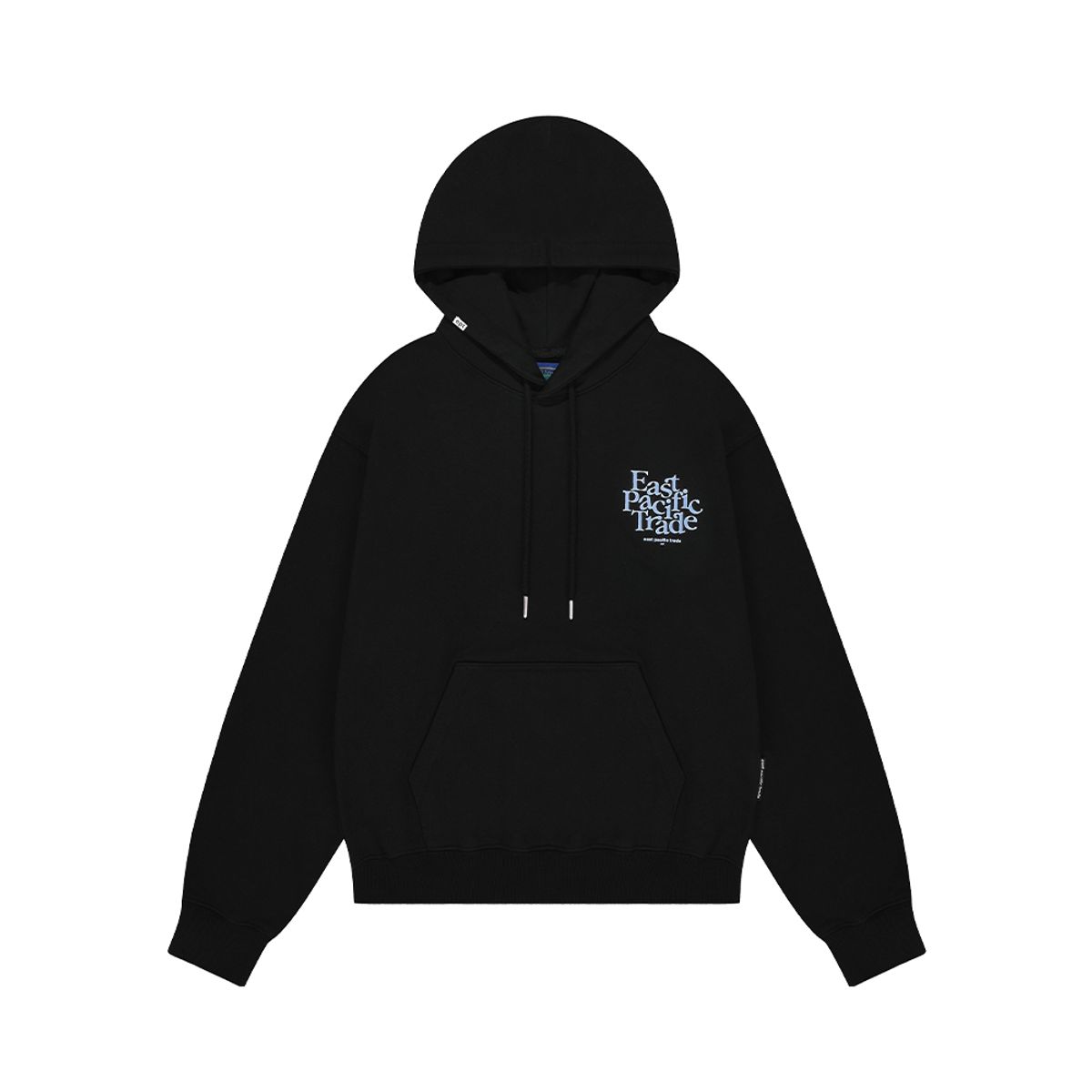 이피티(EPT) SERIF LOGO HOODIE (BLACK)
