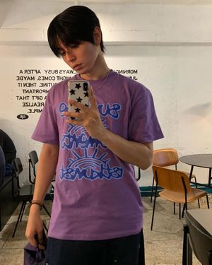 SUNRISE MOMENT TEE_PURPLE(IK2EMMT504A)