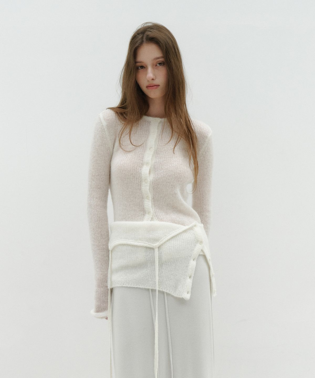 로우타이드(LOW TIDE) ALPACA HAND WARMER KNIT [IVORY]