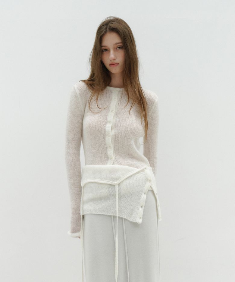 ALPACA HAND WARMER KNIT [IVORY]
