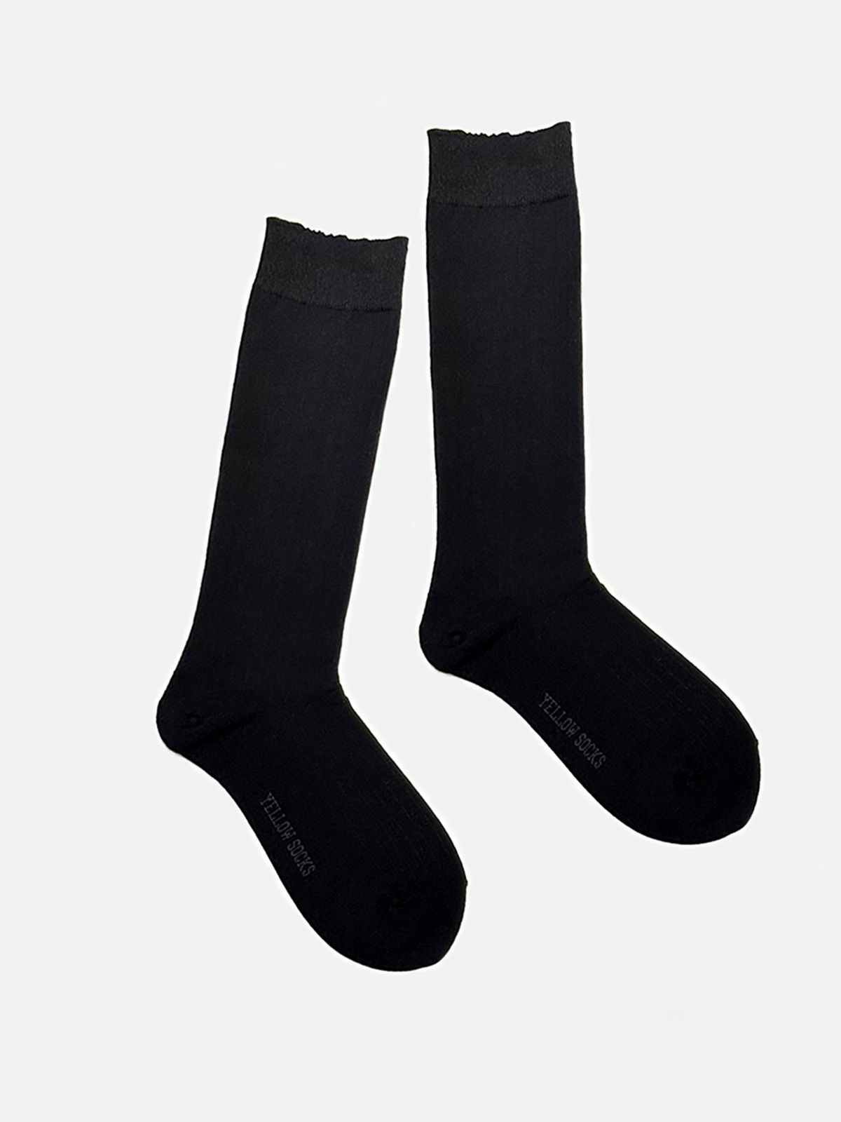 옐로우삭스(YELLOWSOCKS) 루즈삭스 골지 블랙
