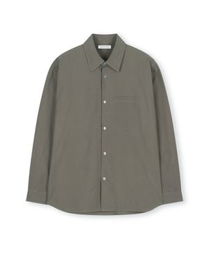 RIPPLE COTTON SHIRT DARK BEIGE