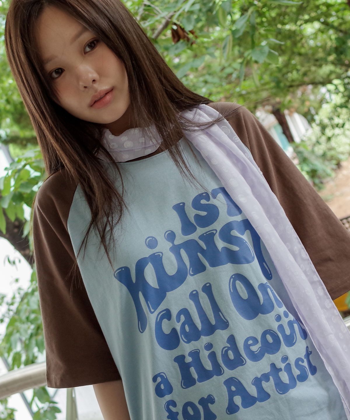 이스트쿤스트(ISTKUNST) HIDEOUT RAGLAN TEE_LIGHT BLUE(IK2EMMT503A)