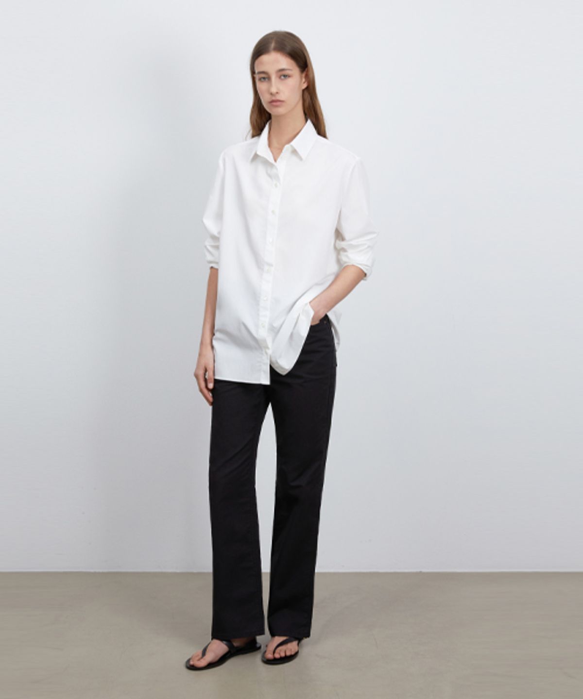 리디피(RIDIFI) CASUAL COTTON PANTS_BLACK