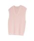 86-IRO314 [워셔블] 펀칭 브이넥 니트 베스트 베이비핑크