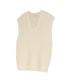 86-IRO314 [워셔블] 펀칭 브이넥 니트 베스트 아이보리