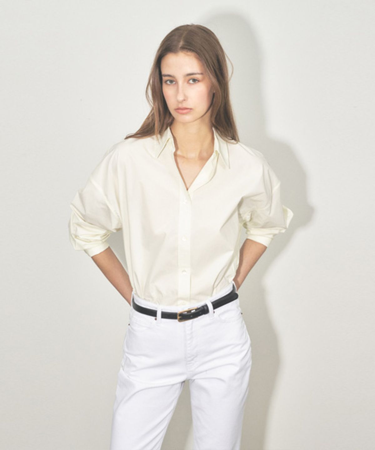 리디피(RIDIFI) OVER-FIT BOX SHIRTS_CREAM