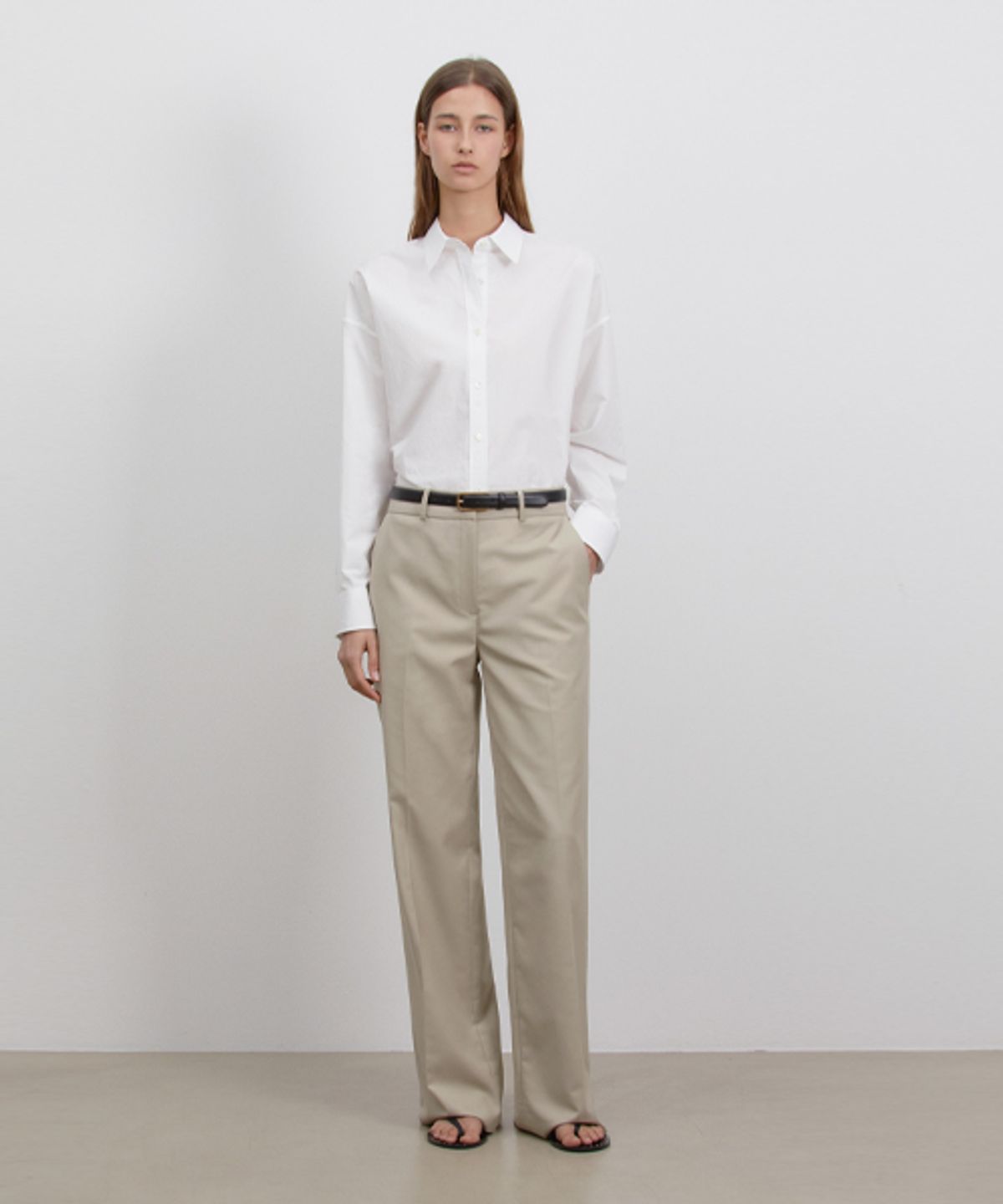 리디피(RIDIFI) OVER-FIT BOX SHIRTS_IVORY