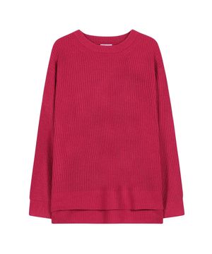 86-IRO318 라운드사이드 슬릿 하찌니트 세리즈핑크