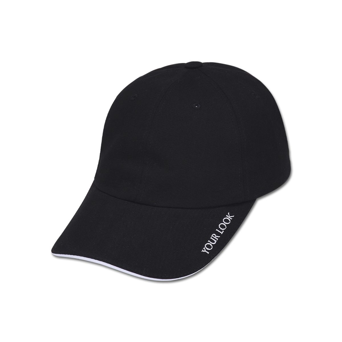 유룩(ULUK) 유룩A 자수 코튼 볼캡_Black