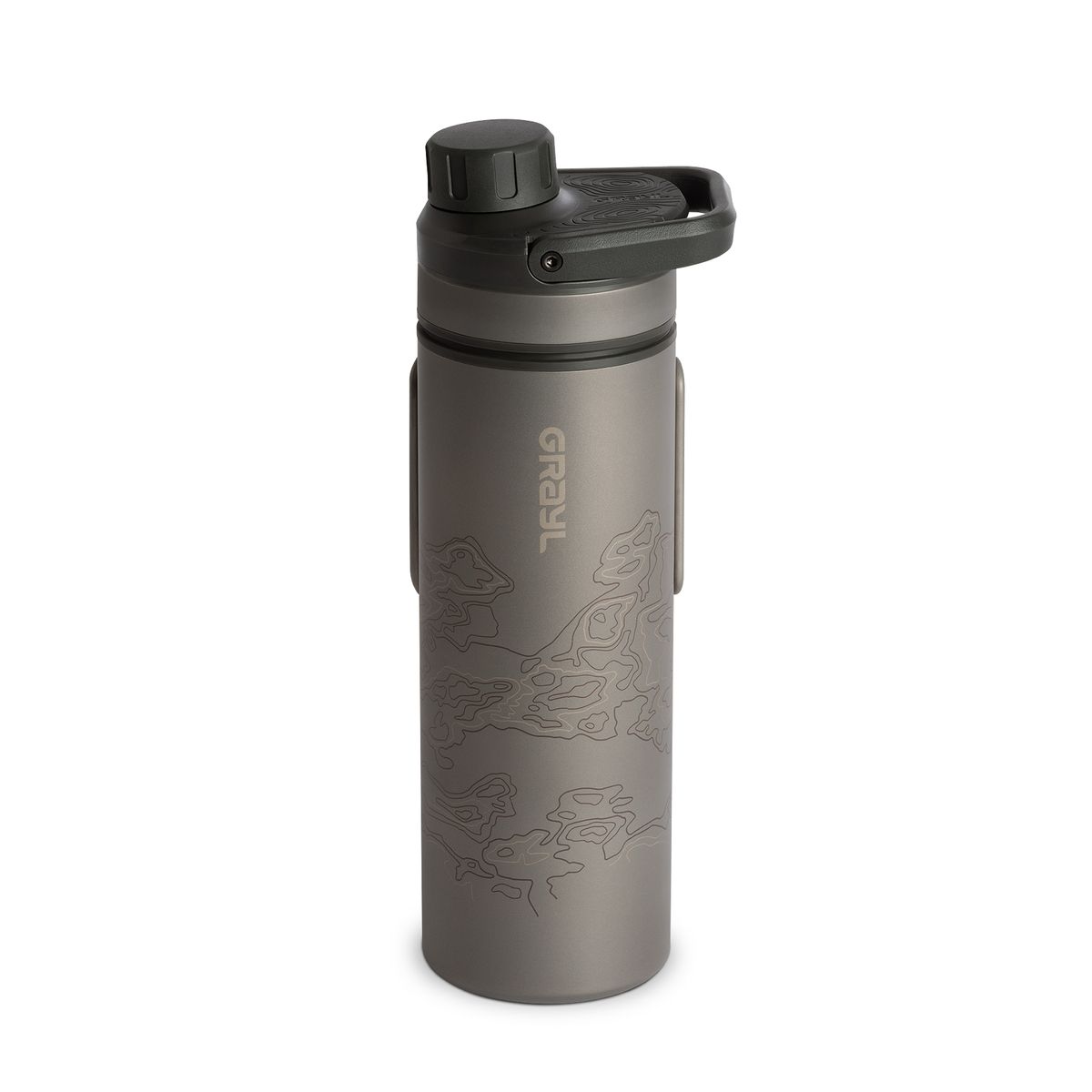 그레일(GRAYL) 휴대용 정수 물병 울트라프레스 (500ml) 티타늄