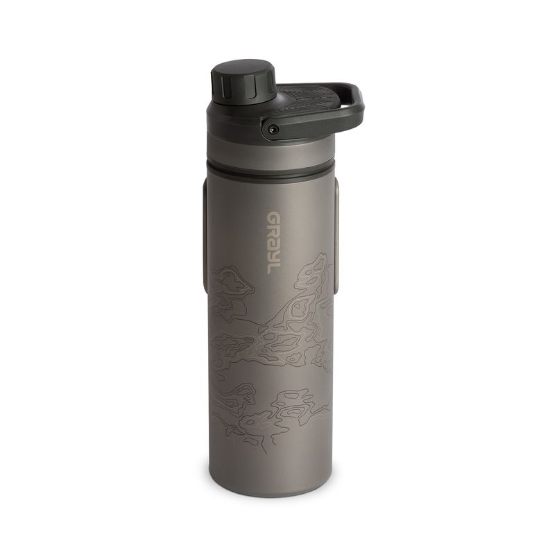 휴대용 정수 물병 울트라프레스 (500ml) 티타늄