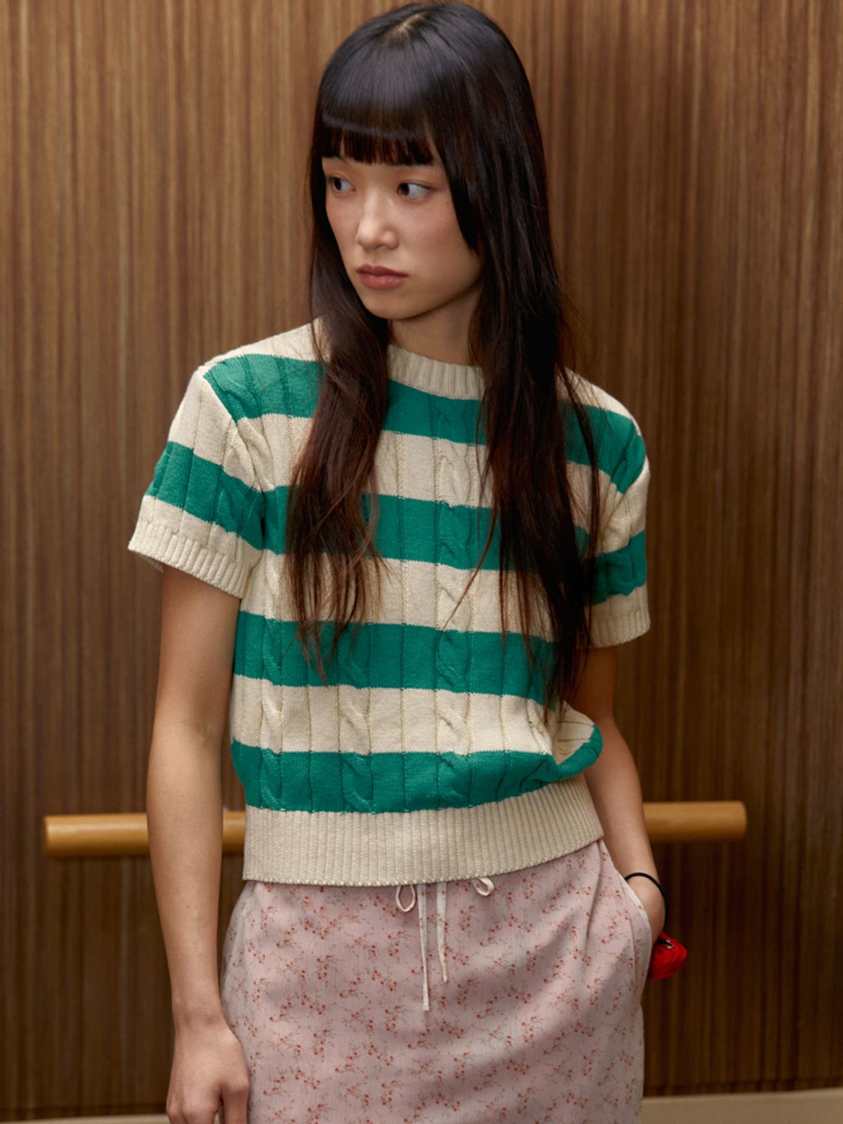 시엔느(SIENNE) Niki Cable Knit (Light Beige)