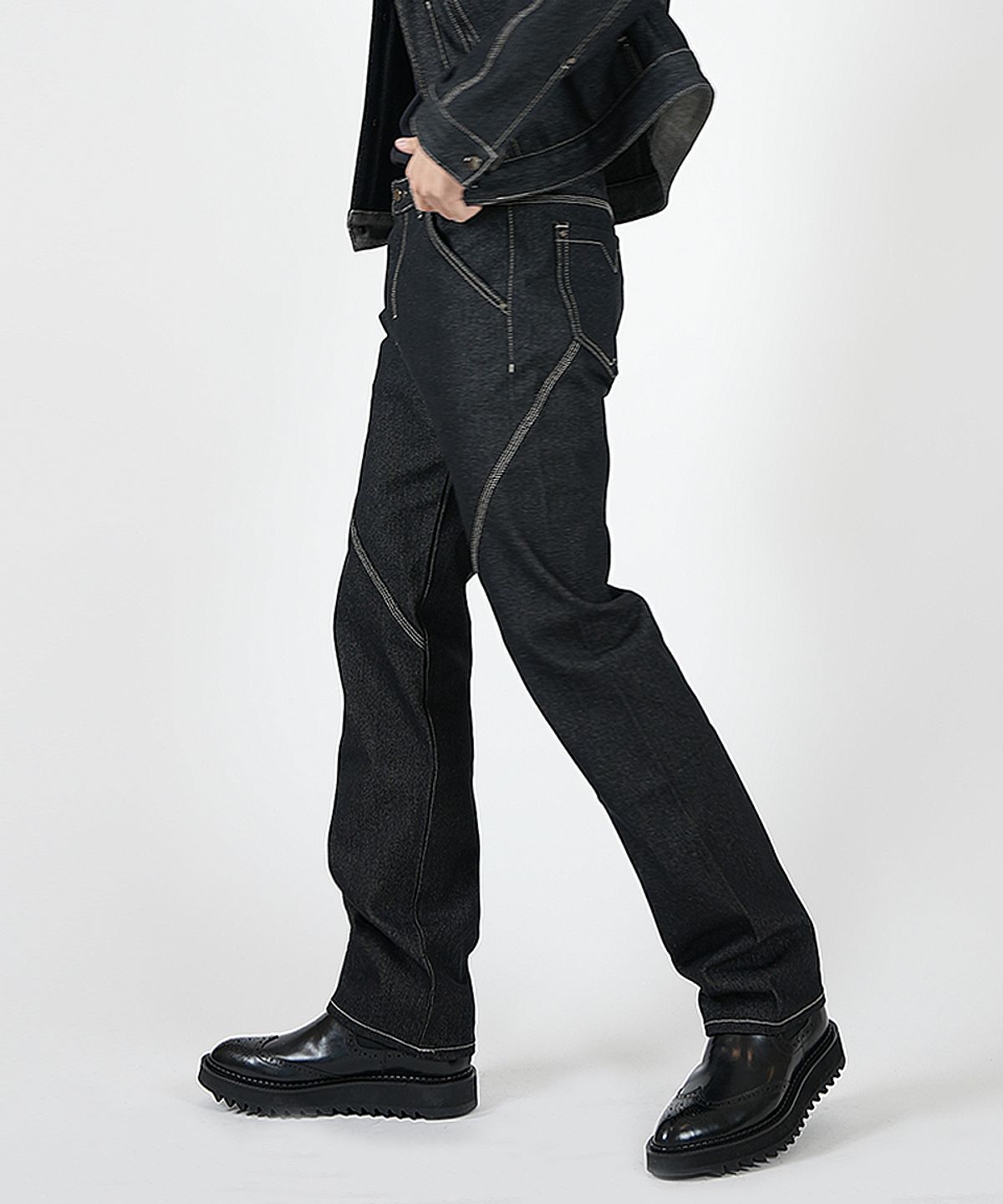 블랙비스트(VLACK VEAST) VC4302 _DENIM PANTS _Charcoal Gray