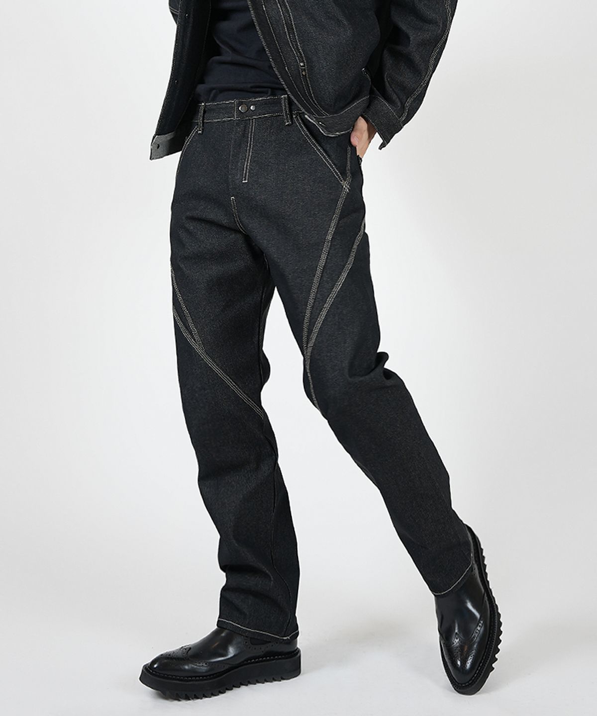 블랙비스트(VLACK VEAST) VC4303 _DENIM PANTS _Charcoal Gray