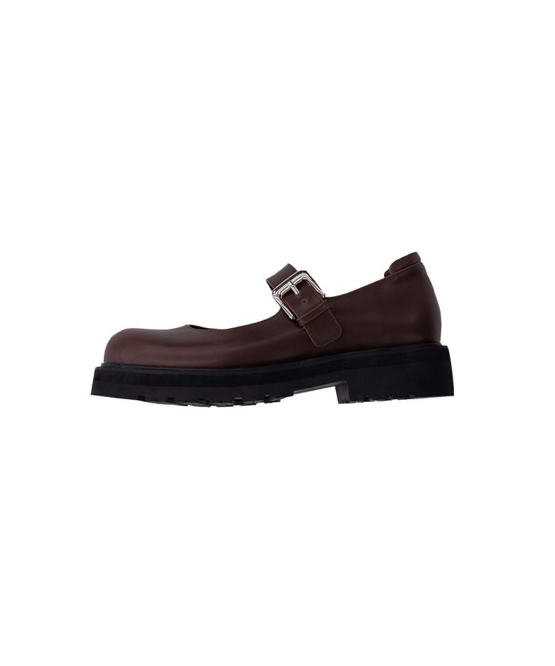Strap Mary Jane Shoes_[Brown]