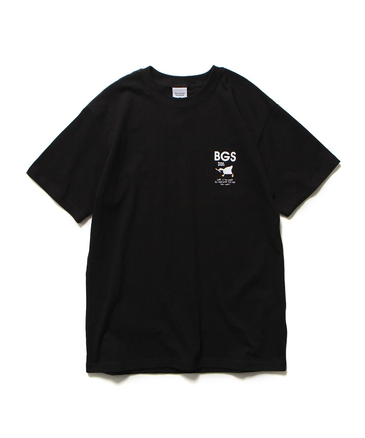 앱놀머씽(ABNORMALTHING) 네버마인드 티셔츠 블랙 (NEVERMIND T-SHIRT BLACK)