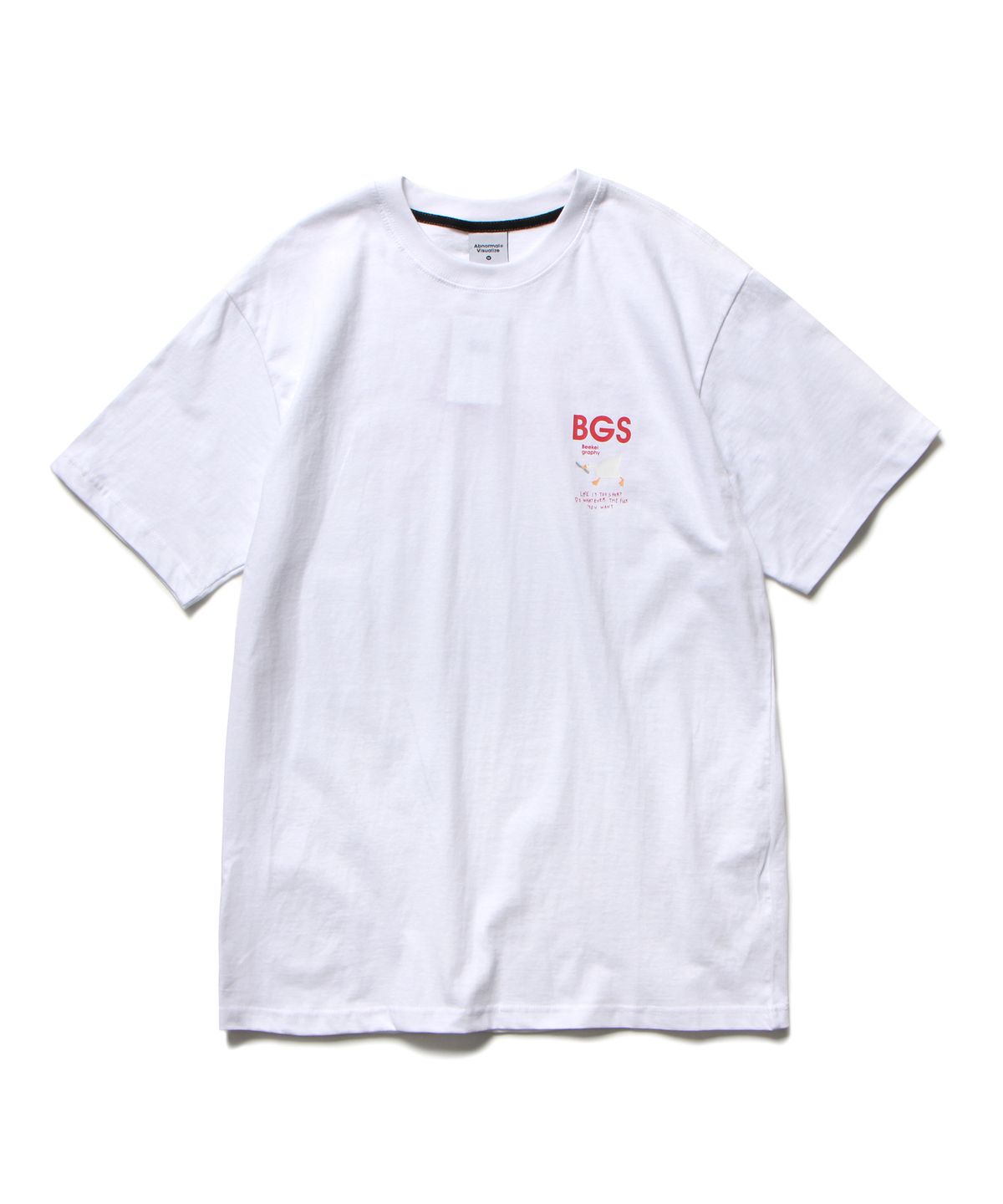 앱놀머씽(ABNORMALTHING) 네버마인드 티셔츠 화이트 (NEVERMIND T-SHIRT WHITE)