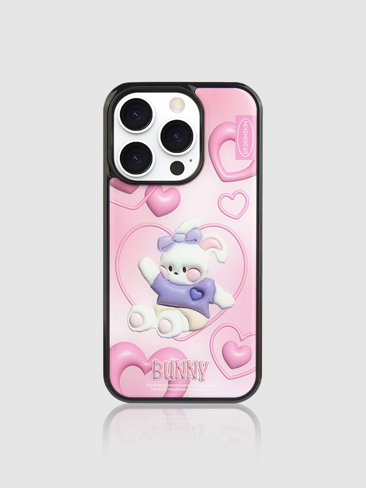 디자인스킨(DESIGNSKIN) [전기종] 에폭시 그래픽 케이스-뉴레트로 엠보하트/버니