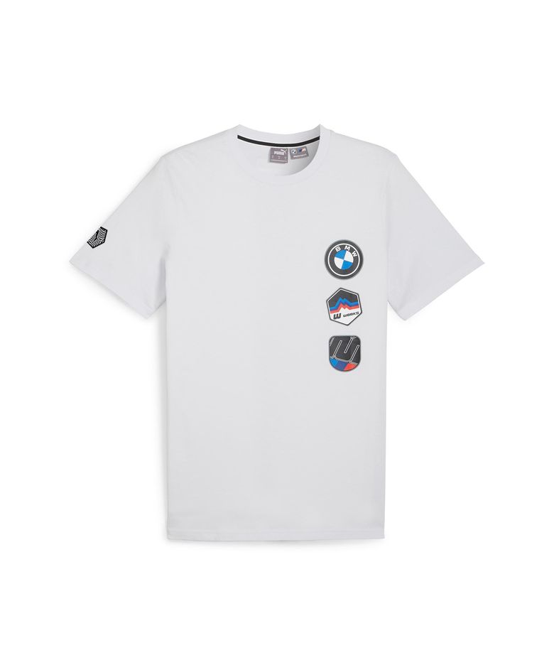 BMW MMS 개러지 크루 그래픽 반소매 티셔츠 - 실버미스트 / 625575-07