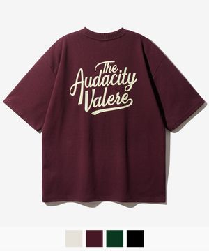 뉴웨이브 더블코튼 더시티 반팔 티셔츠 버건디 YKST1458
