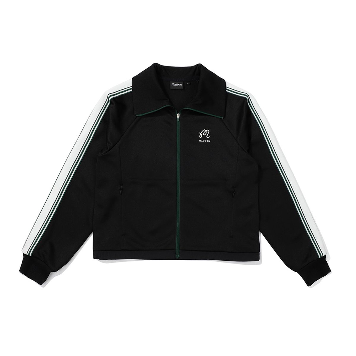 말본 골프(MALBON GOLF) 소프트 트랙탑 저지 자켓 BLACK (WOMAN)
