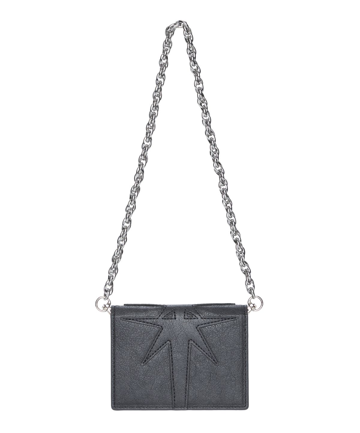 이우가마카라스(IUGAMAKARAS) Patch Chain Wallet (Dark Gray)
