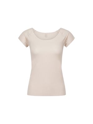 여성) COOL-AIR 심리스 언더암 U넥 반팔티_MSE2US2202