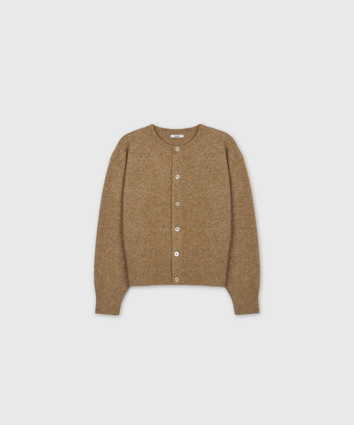 타일레(TAILLE) MARINIERE FINE WOOL CARDIGAN ROYAL BEIGE
