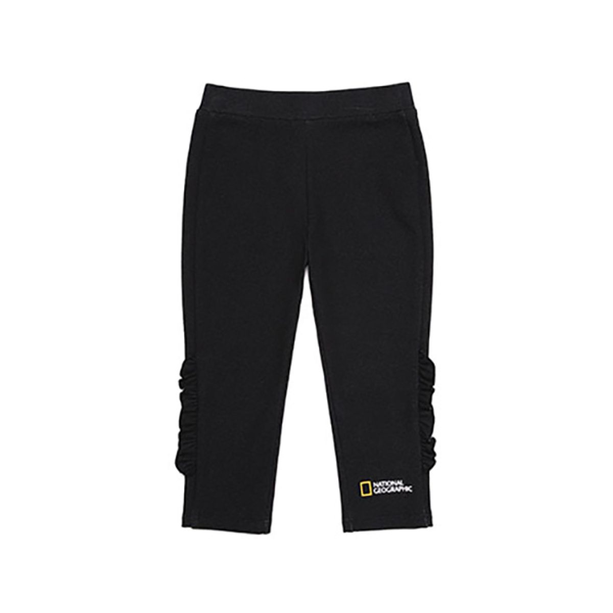 내셔널지오그래픽 키즈(NATIONAL GEOGRAPHIC KIDS) N201KPT050 여아 프릴 레깅스 팬츠 CARBONBLACK