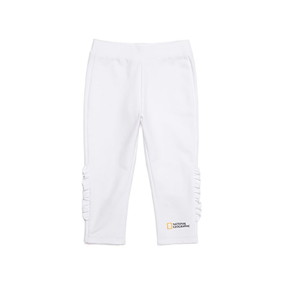 내셔널지오그래픽 키즈(NATIONAL GEOGRAPHIC KIDS) N201KPT050 여아 프릴 레깅스 팬츠 WHITE