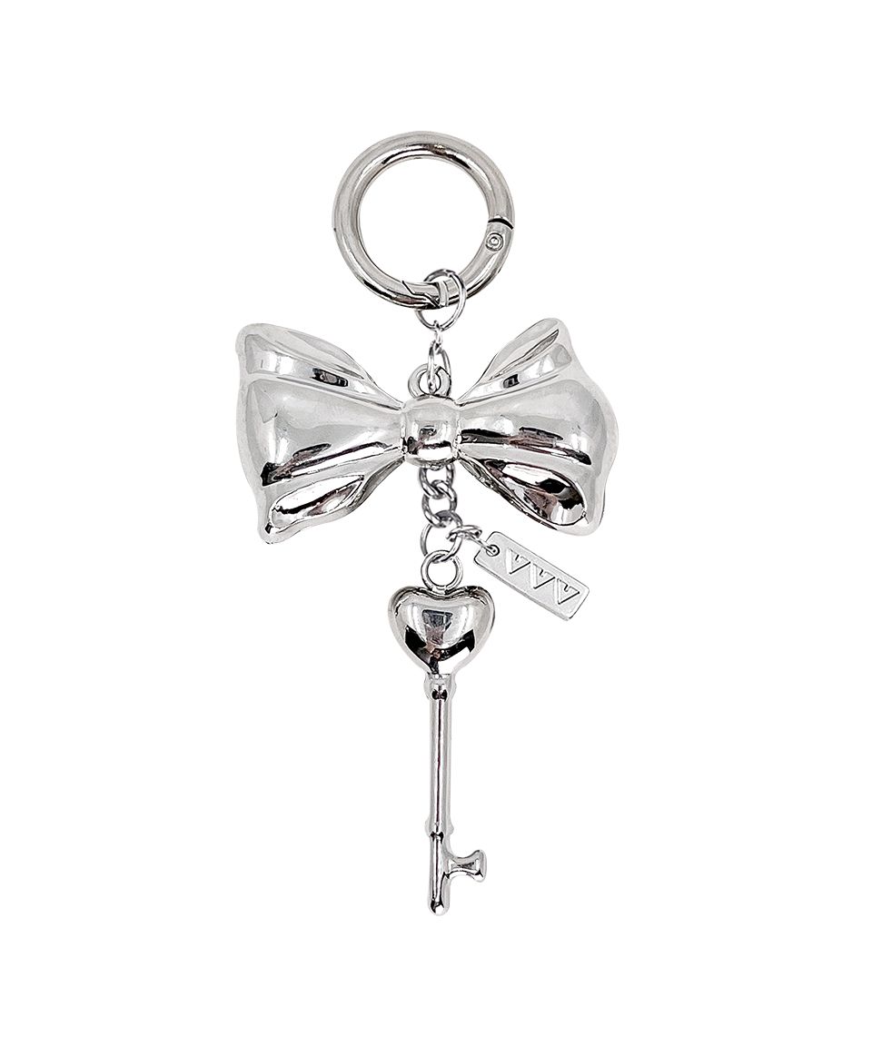 キーホルダー・キーリング VVV Big Ribbon Heart Key Surgical Keyring 4BFK407 MUSINSA | VVV Big Ribbon Heart Key Surgical Keyring