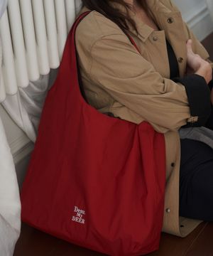 방수) Reversible shoulder bag_ Red+brown