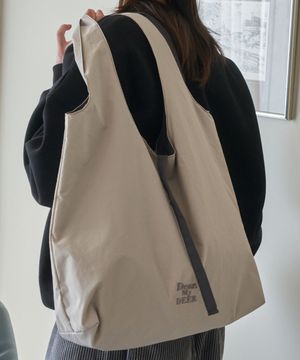 방수) Reversible shoulder bag_ Light grey+grey