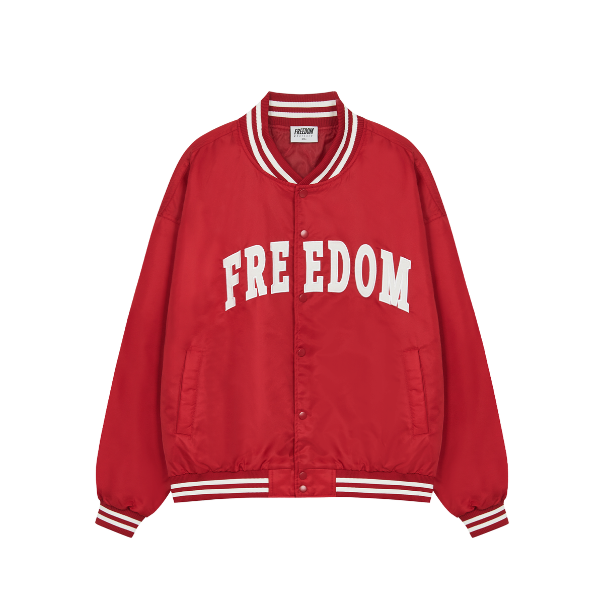 프리덤(FREEDOM) 프리덤 로고 MA-1 자켓 (레드)