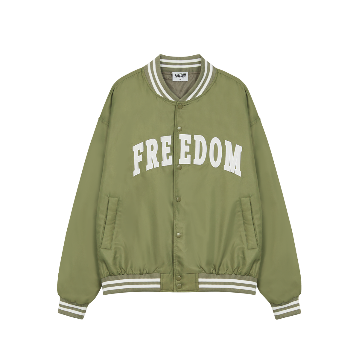 프리덤(FREEDOM) 프리덤 로고 MA-1 자켓 (카키)