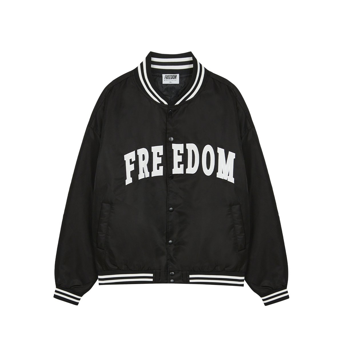 프리덤(FREEDOM) 프리덤 로고 MA-1 자켓 (블랙)