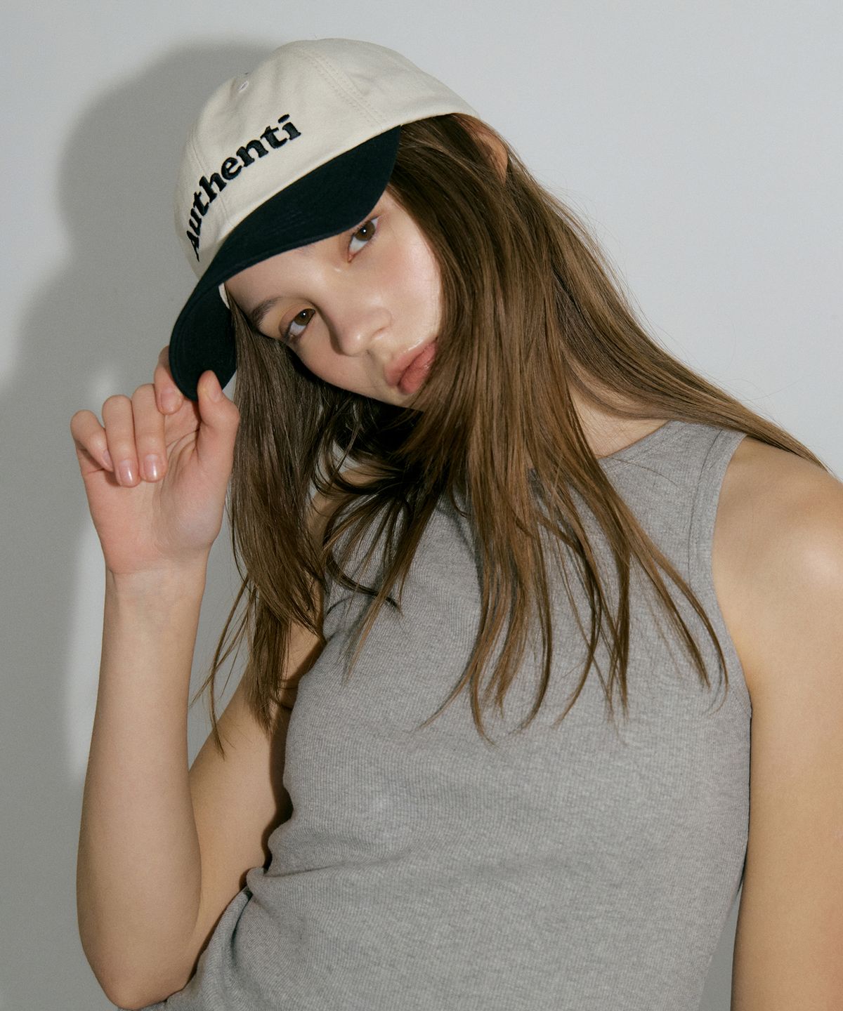 어센티(AUTHENTI) 어센티 로고 캡 (3COLORS)