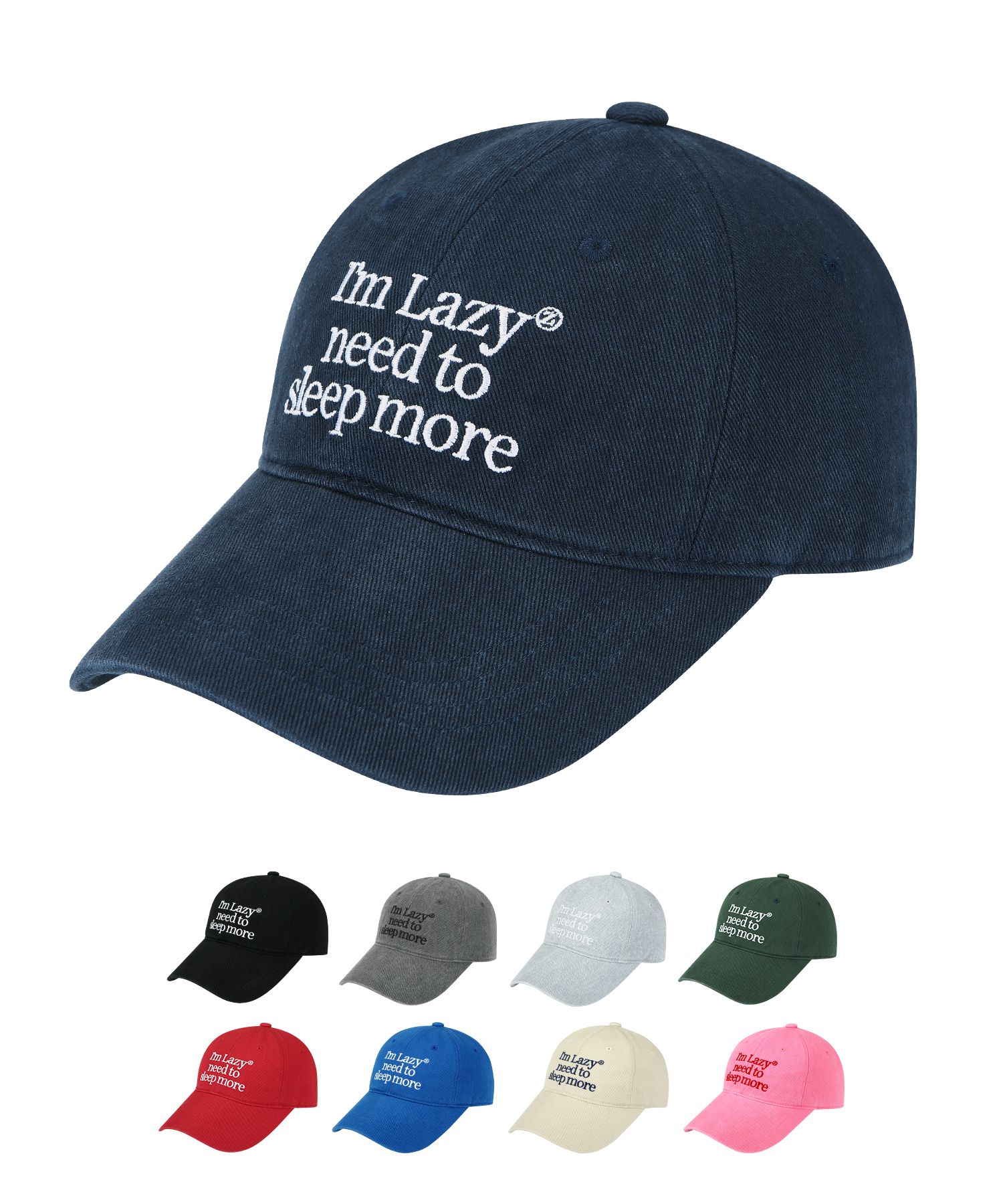 【LAZYZ】Sleep More Washing Ball Cap LAZYZ Sleep More Washing Ball Cap Worn By aespa Karina