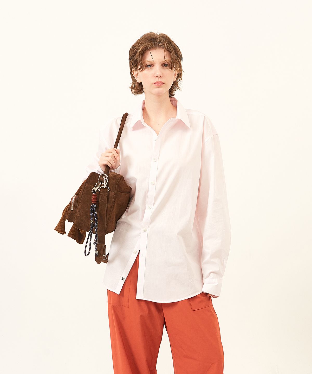라벨아카이브(LABELARCHIVE) W Oliver cotton shirts pale pink