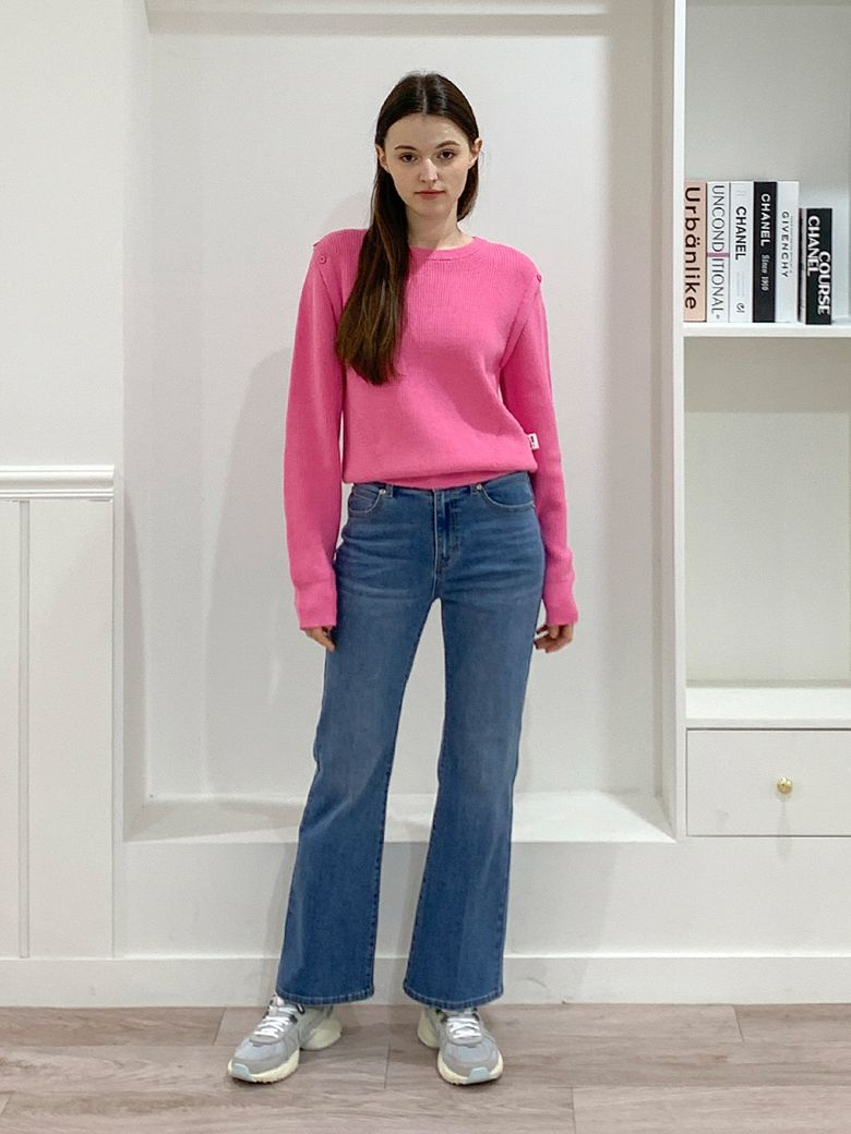 Tukenton String Bootcut Denim Pants