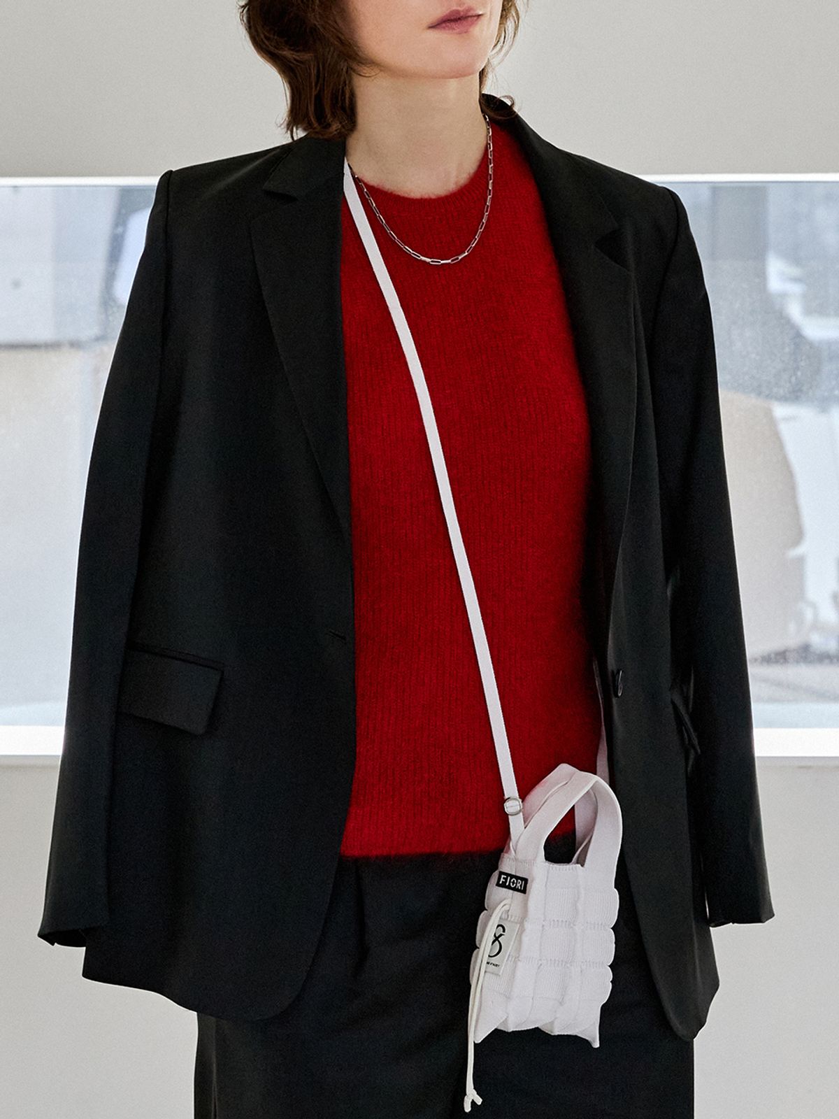 조셉앤스테이시(JOSEPH&STACEY) Lucky Pleats Knit Mini Cross Fiori (ALL)