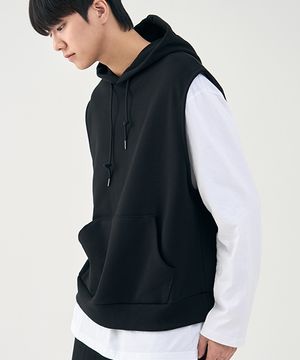 컴피 후드 베스트 [BLACK]
